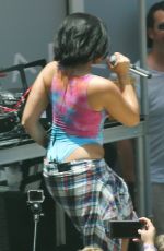DEMI LOVATO at Cool for the Summer Pool Party Tour in Miami