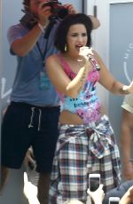 DEMI LOVATO at Cool for the Summer Pool Party Tour in Miami