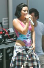DEMI LOVATO at Cool for the Summer Pool Party Tour in Miami