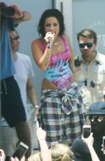 DEMI LOVATO at Cool for the Summer Pool Party Tour in Miami