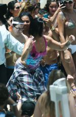 DEMI LOVATO at Cool for the Summer Pool Party Tour in Miami