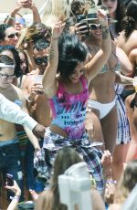 DEMI LOVATO at Cool for the Summer Pool Party Tour in Miami