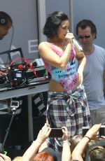 DEMI LOVATO at Cool for the Summer Pool Party Tour in Miami