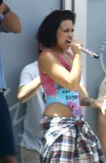 DEMI LOVATO at Cool for the Summer Pool Party Tour in Miami
