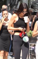 KENDALL JENNER in Tights Out and About in Los Angeles 07/15/2015
