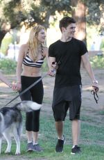 BELLA THORNE at a Park in Los Angeles 07/15/2015