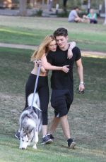 BELLA THORNE at a Park in Los Angeles 07/15/2015