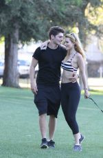 BELLA THORNE at a Park in Los Angeles 07/15/2015
