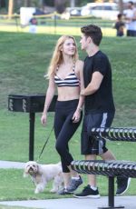 BELLA THORNE at a Park in Los Angeles 07/15/2015