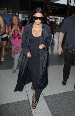 KIM KARDASHIAN at LAX Airport in Los Angeles 07/19/2015