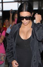 KIM KARDASHIAN at LAX Airport in Los Angeles 07/19/2015