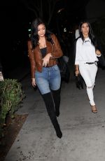 KENDAL and KYLIE JENNER and KOURTNEY KARDASHIAN Out for Dinner at Maestro\