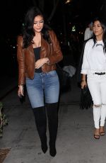 KENDAL and KYLIE JENNER and KOURTNEY KARDASHIAN Out for Dinner at Maestro\