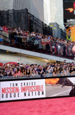 IRELAND BALDWIN at Mission Impossible: Rogue Nation Premiere in New York