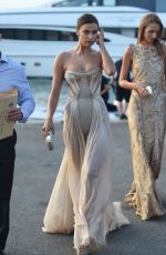 IRINA SHAYK at Leonardo Dicaprio Charity Gala in St. Tropez