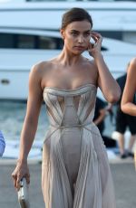 IRINA SHAYK at Leonardo Dicaprio Charity Gala in St. Tropez
