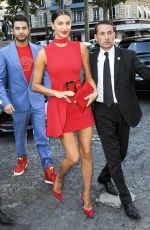 IRINA SHAYK at Vogue Party in Paris