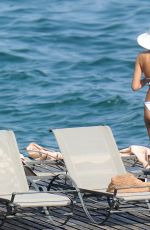 IRINA SHAYK in Bkini at a Beach in Italy 07/17/2015