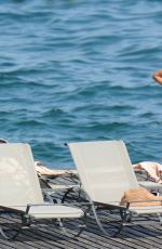 IRINA SHAYK in Bkini at a Beach in Italy 07/17/2015