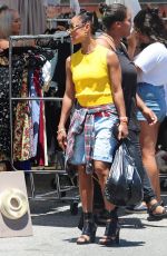 JADA PINKETT SMITH at a Flea Market in Hollywood 07/12/2015