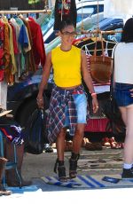 JADA PINKETT SMITH at a Flea Market in Hollywood 07/12/2015