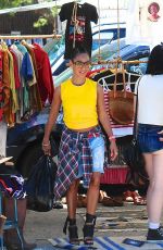 JADA PINKETT SMITH at a Flea Market in Hollywood 07/12/2015