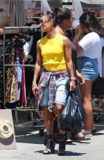 JADA PINKETT SMITH at a Flea Market in Hollywood 07/12/2015