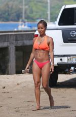 JADA PINKETT SMITH in Bikini at a Beach in Hawaii 07/29/2015