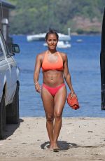 JADA PINKETT SMITH in Bikini at a Beach in Hawaii 07/29/2015