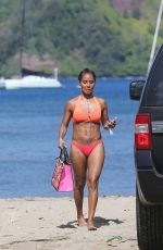 JADA PINKETT SMITH in Bikini at a Beach in Hawaii 07/29/2015