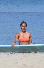 JADA PINKETT SMITH in Bikini at a Beach in Hawaii 07/29/2015