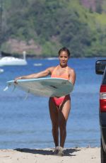 JADA PINKETT SMITH in Bikini at a Beach in Hawaii 07/29/2015