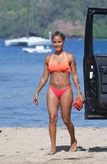 JADA PINKETT SMITH in Bikini at a Beach in Hawaii 07/29/2015