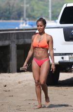 JADA PINKETT SMITH in Bikini at a Beach in Hawaii 07/29/2015