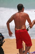 JADA PINKETT SMITH in Bikini on the Beach in Hawaii 07/24/2015