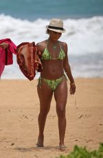 JADA PINKETT SMITH in Bikini on the Beach in Hawaii 07/24/2015