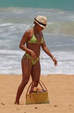 JADA PINKETT SMITH in Bikini on the Beach in Hawaii 07/24/2015