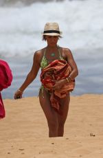 JADA PINKETT SMITH in Bikini on the Beach in Hawaii 07/24/2015
