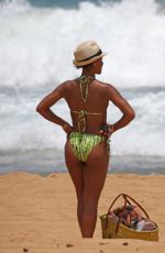 JADA PINKETT SMITH in Bikini on the Beach in Hawaii 07/24/2015