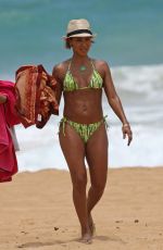 JADA PINKETT SMITH in Bikini on the Beach in Hawaii 07/24/2015