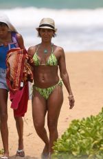 JADA PINKETT SMITH in Bikini on the Beach in Hawaii 07/24/2015
