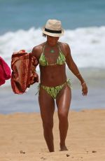 JADA PINKETT SMITH in Bikini on the Beach in Hawaii 07/24/2015