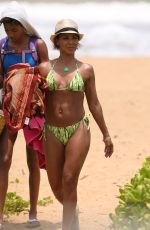 JADA PINKETT SMITH in Bikini on the Beach in Hawaii 07/24/2015