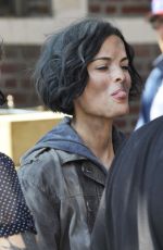 JAIMIE ALEXANDER on the Set of Blindspot in New York 07/17/2015
