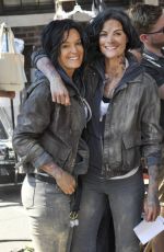 JAIMIE ALEXANDER on the Set of Blindspot in New York 07/17/2015
