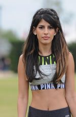 JASMIN WALIA on the Set of Her New Show at Park Royal in London 07/29/2015