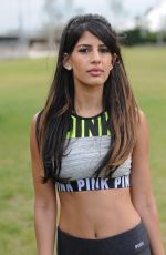 JASMIN WALIA on the Set of Her New Show at Park Royal in London 07/29/2015