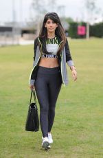 JASMIN WALIA on the Set of Her New Show at Park Royal in London 07/29/2015