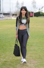 JASMIN WALIA on the Set of Her New Show at Park Royal in London 07/29/2015