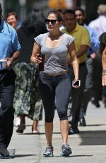 JENNIFER LOPEZ in Leggings Hrading to a Gym in New York 07/14/2015